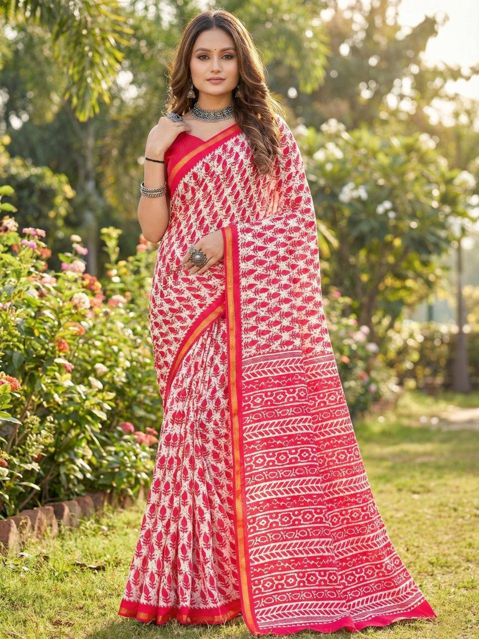 Vastra pujya bagru Saree wholesale suppliers in Surat